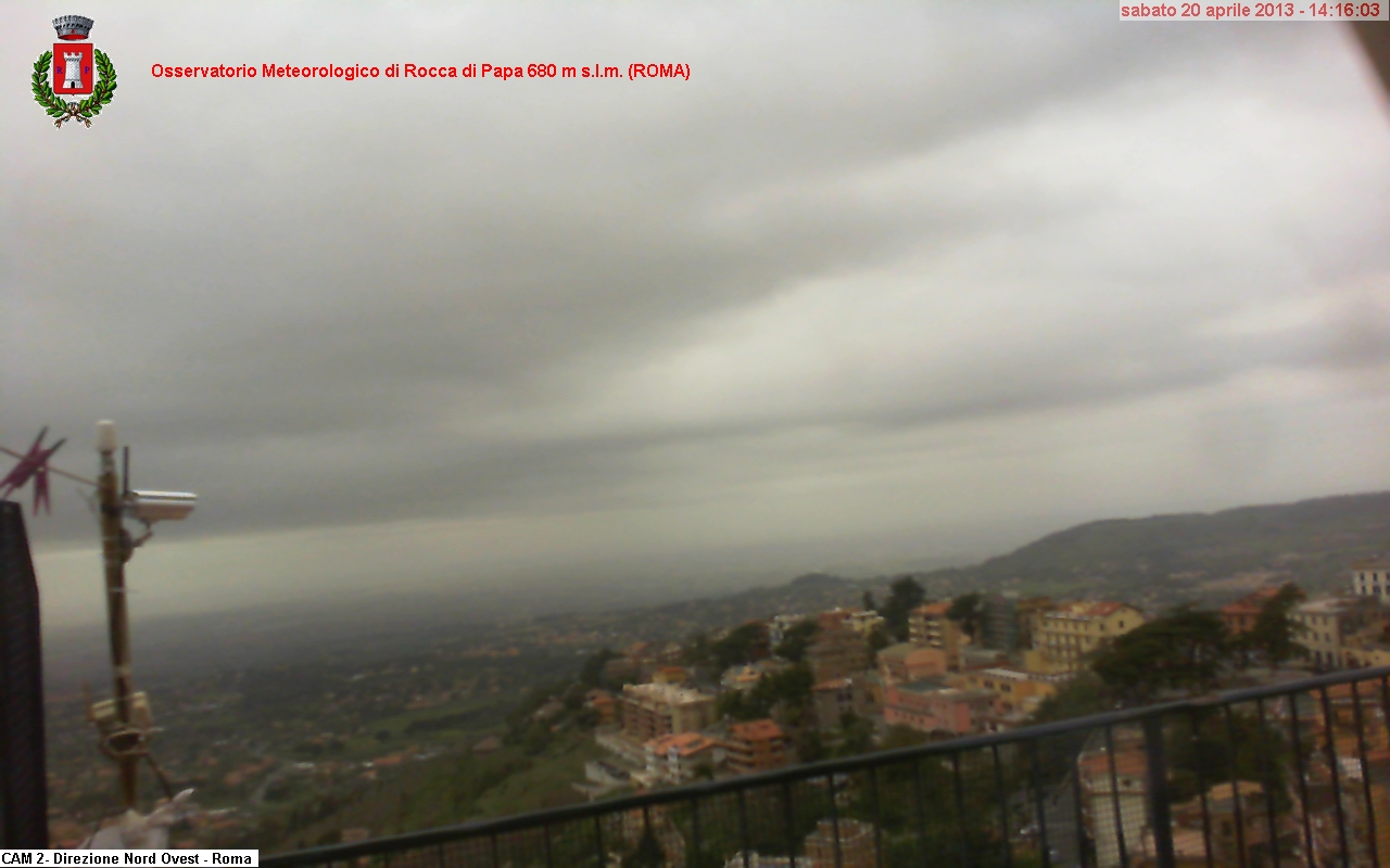 Blick von  Rocca di Papa 679 m nach Castel Gandolfo